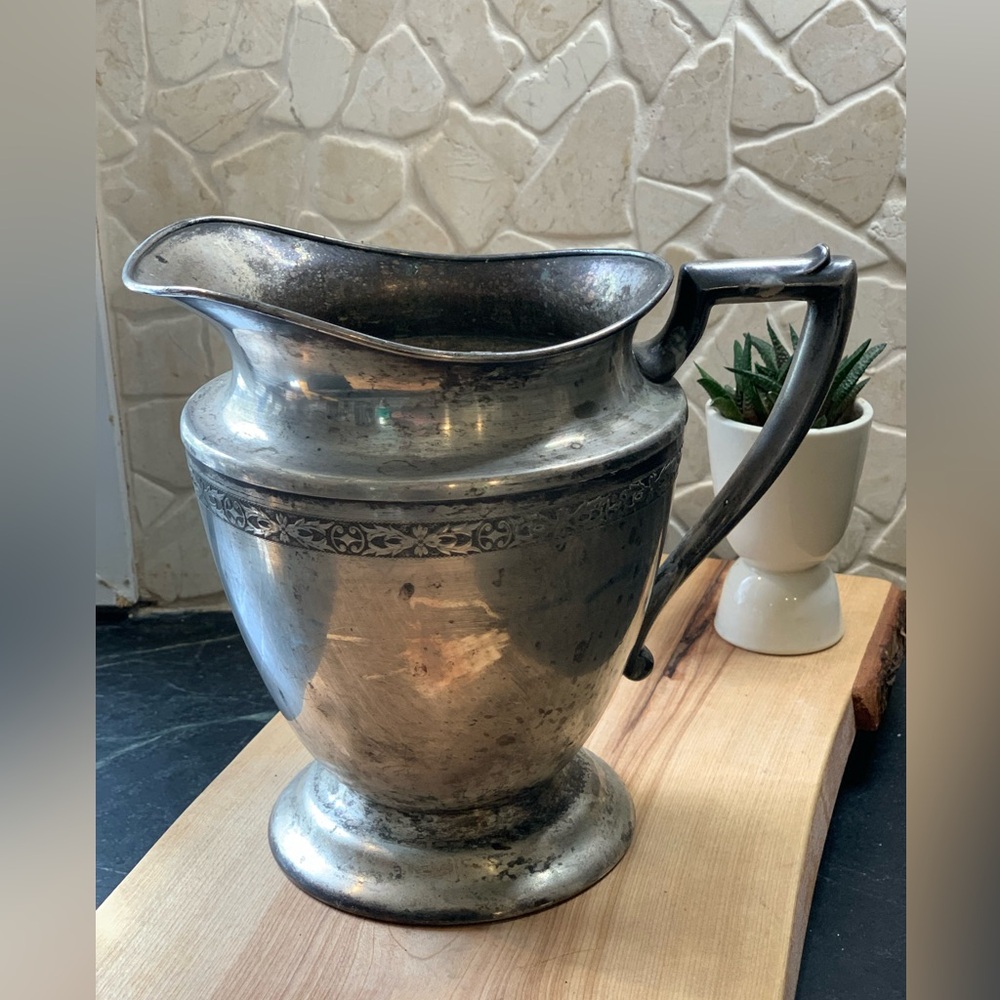 T & T | Vintage Silver Plate Pitcher